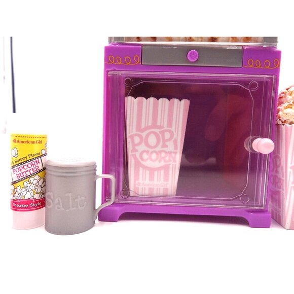 American Girl Doll Truly Me Popcorn Machine Set Lights Popping Sound with Access - Picture 6 of 16